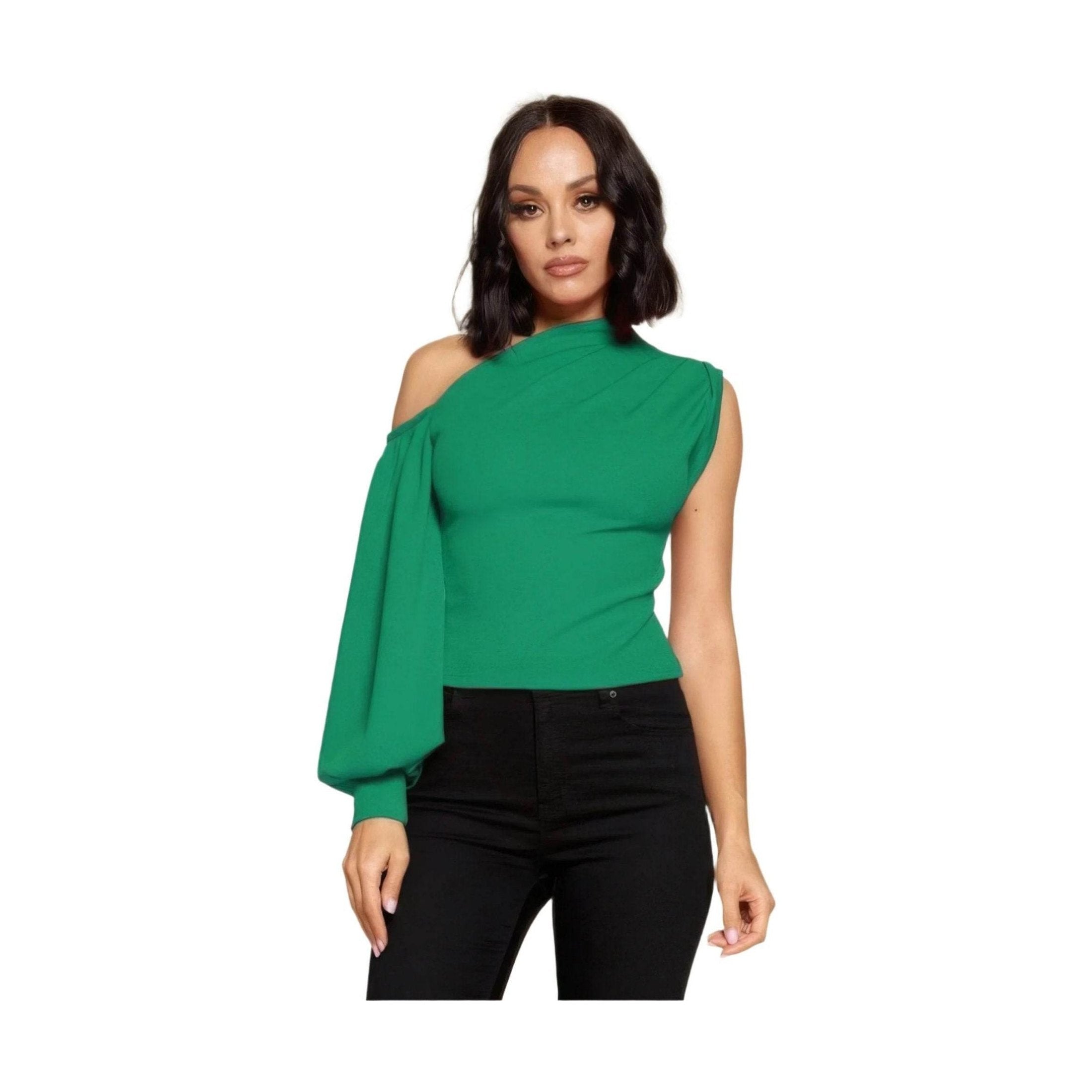 Ladies One-shoulder Top - VacationGrabs