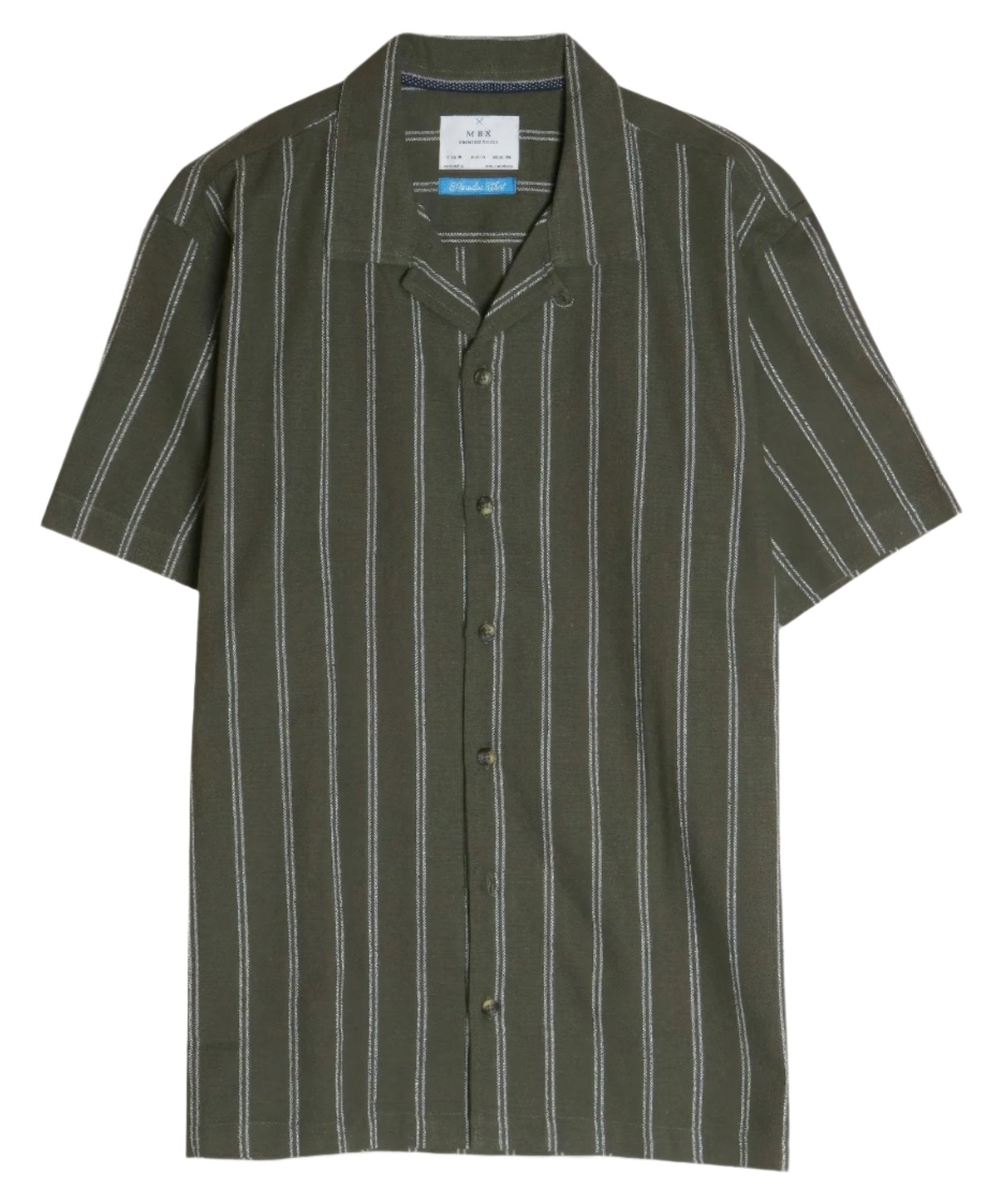 Men's ShirtsMen's Striped Short Sleeve Shirt - VacationGrabs