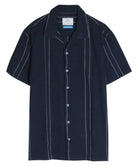 Men's ShirtsMen's Striped Short Sleeve Shirt - VacationGrabs