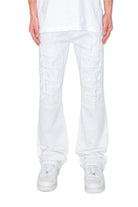 Men's Pants - JeansBootcut Rip & Repair Colored Jeans - VacationGrabs