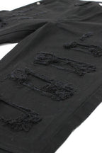 Bootcut Rip & Repair Colored Jeans - VacationGrabs