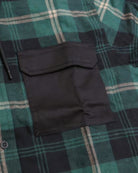 Men's ShirtsContrast Pocket Plaid Hooded Shirt - VacationGrabs