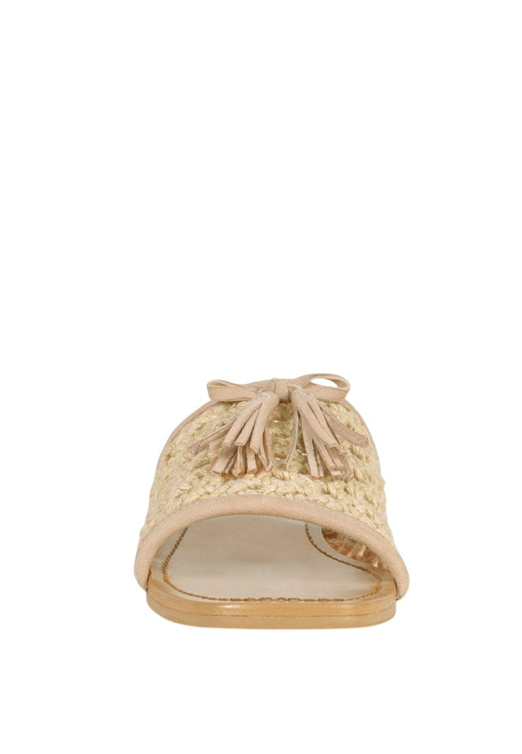 Ballerines Cedar tissées à la main, avec pampilles