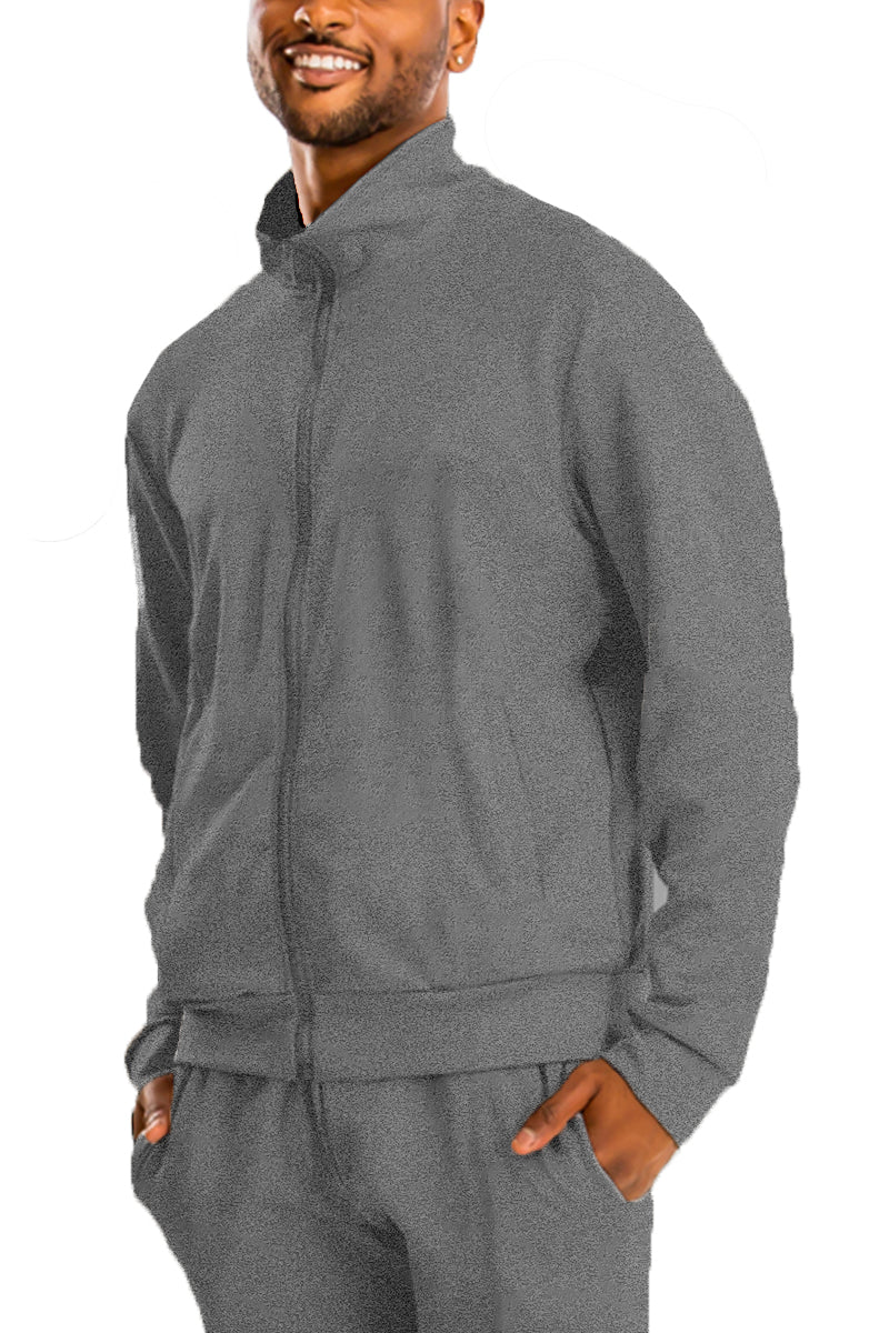 Essential Solid Track Jacket – Full Zip