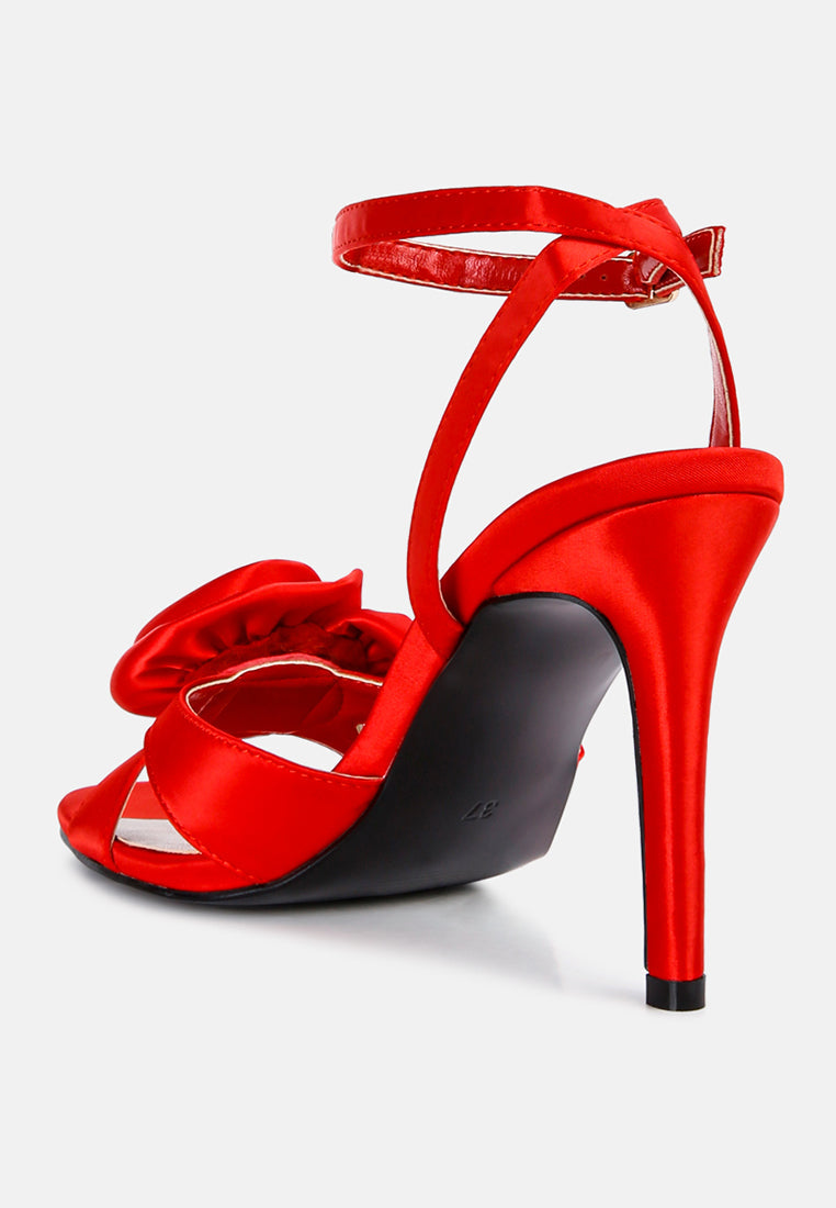 Chaumet Rose Bow Embellished Sandals