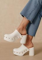 Benji Recycled Leather Clogs