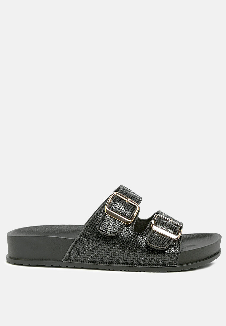 Crystal Buckled Slip-On