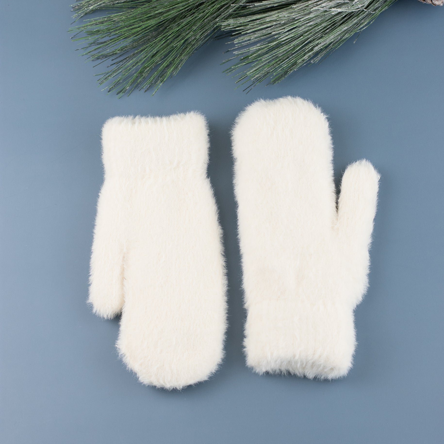 Plush Fur Lined Mittens