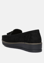 Daiki Platform Lug Sole Tassel Loafers