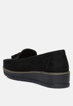 Daiki Platform Lug Sole Tassel Loafers