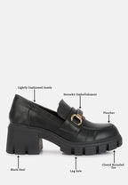 Evangeline Chunky Platform Loafers