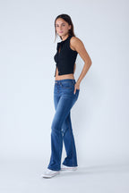 High Rise 5-Pocket Bootcut Jeans