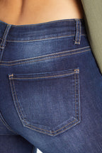 High Rise Destructed Skinny Jeans