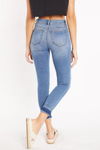 High Rise Destructed Skinny Jeans
