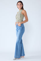 High Rise Wide Leg Jeans
