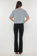 High Rise Classic Bootcut Jeans With Regular Hem