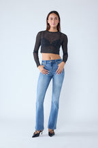 High Rise Classic Bootcut Jeans