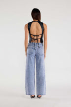 Shop ENJEAN Women's Wide-Leg Jeans for Effortless Style