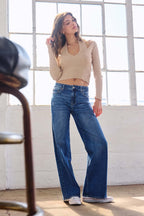 High Rise Relaxed Wide Leg Jeans