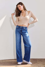 High Rise Relaxed Wide Leg Jeans