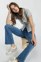 High Rise Bootcut Jeans