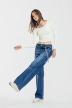 High Rise Wide Leg Jeans