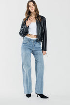 High Rise Wide Leg Jeans