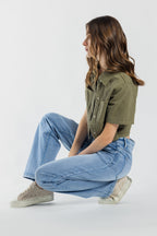 Mid Waist Loose Straight Jeans