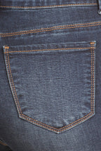 Mid Rise 5 Pocket Bermuda Denim Shorts