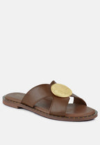 Eudora Buckle Embllished Slip Ons
