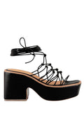 Fawcett Tie Up Handmade Block Heeled Sandals