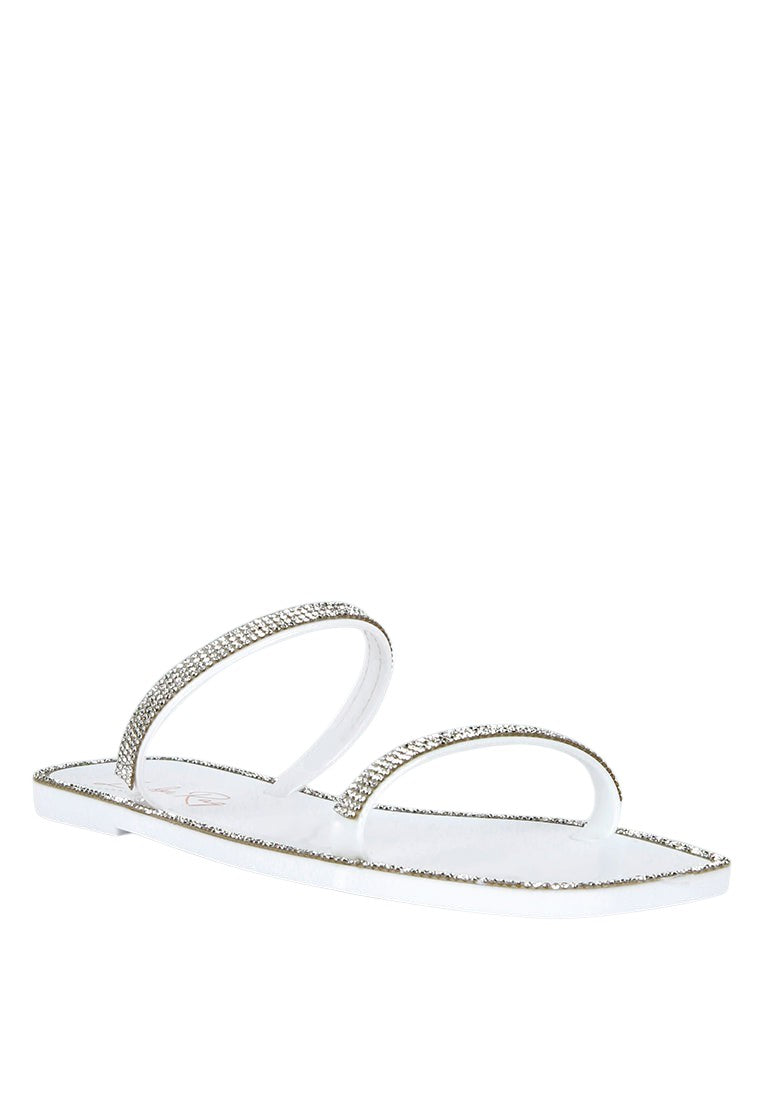 Fenta Diamante Detail Jelly Flats