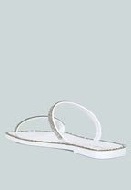 Fenta Diamante Detail Jelly Flats