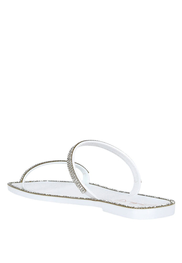 Fenta Diamante Detail Jelly Flats