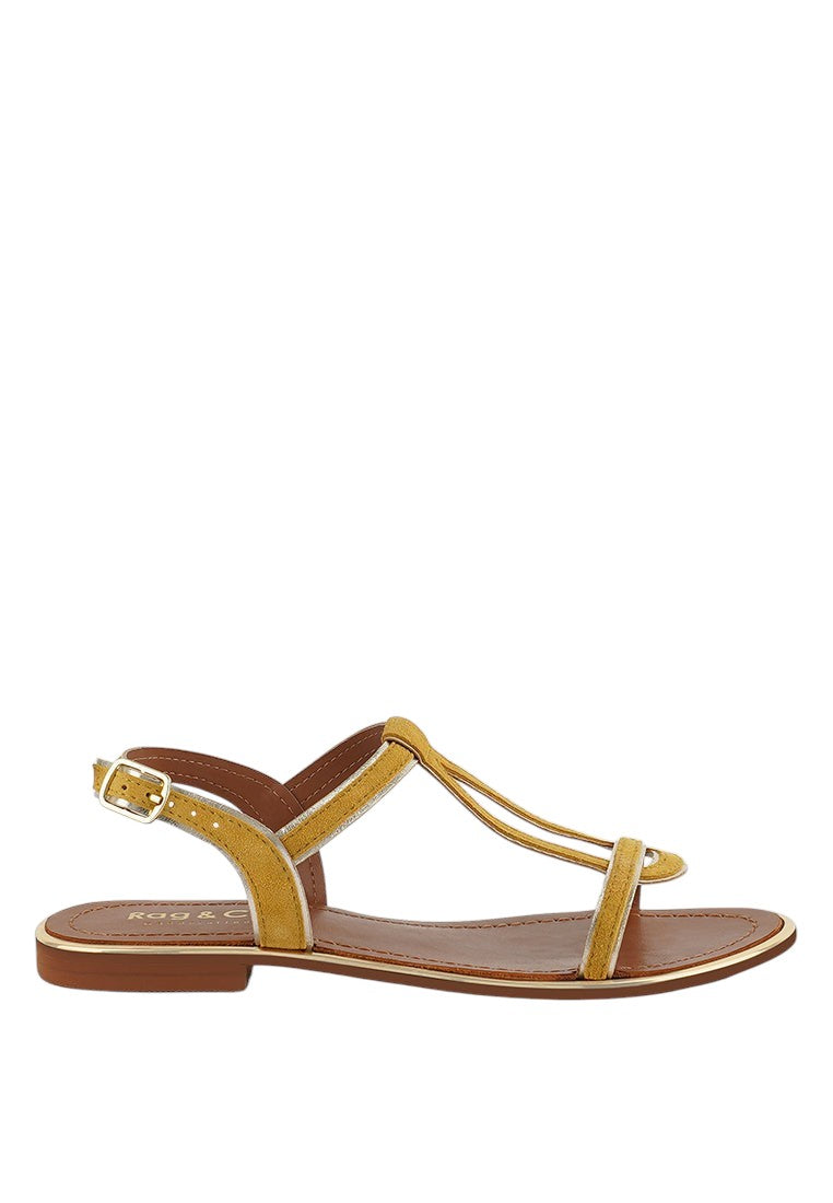 Feodora Flat Slip On Sandals