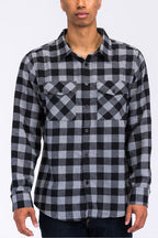 Men's Brushed Flannel Shirt – Cotton Blend