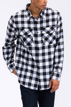 Men's Brushed Flannel Shirt – Cotton Blend