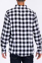 Men's Brushed Flannel Shirt – Cotton Blend