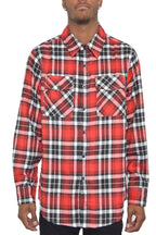 Brushed Flannel Shirt | Cotton-Poly Blend with Chest Pockets