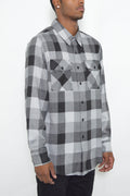 Men's Brushed Flannel Shirt – Cotton Blend