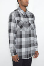 Men's Brushed Flannel Shirt – Cotton Blend