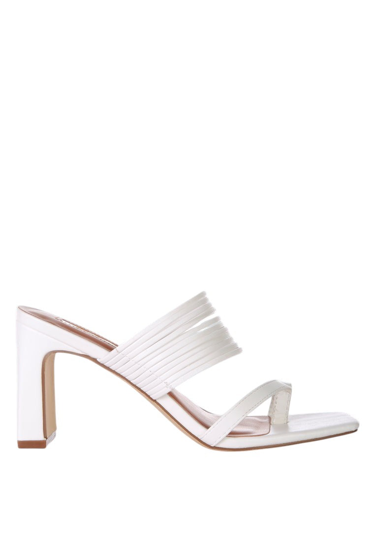 Follow Me Mid Block Heel Sandals