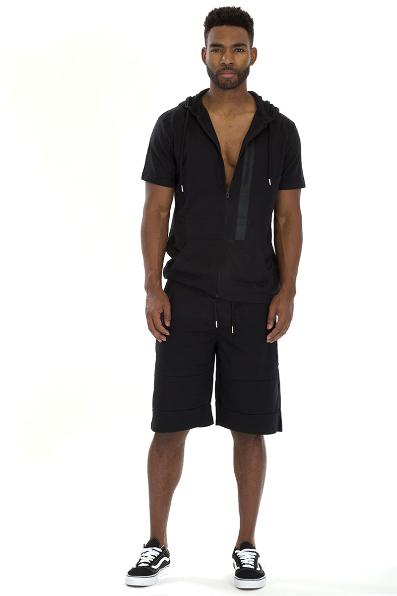 Montage Short Sleeve Track Set – Zip Hoodie & Shorts