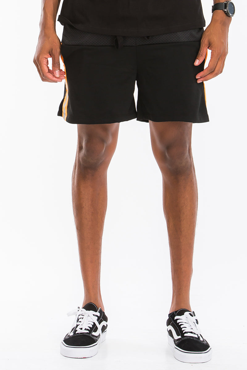 Quarter Mesh Shorts with Reflective Side Tape