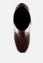 Foxy Faux Leather Croc Chelsea Boots