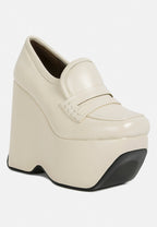 Gilliam High Platform Wedge Loafers