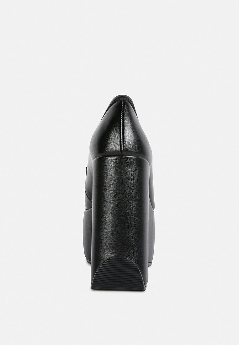 Gilliam High Platform Wedge Loafers