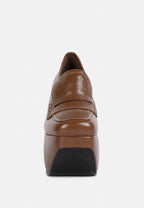 Gilliam High Platform Wedge Loafers