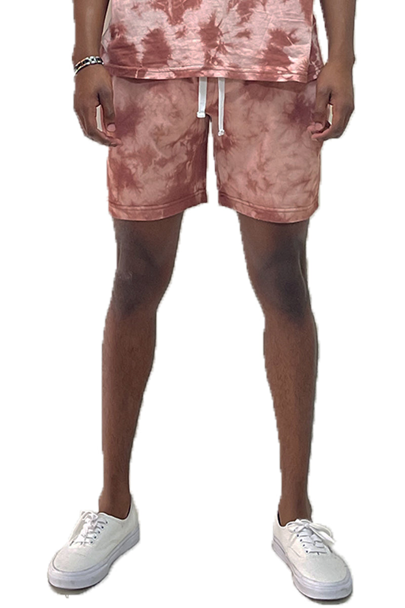 Splatter Tie Dye Cotton Shorts – Elastic Waist