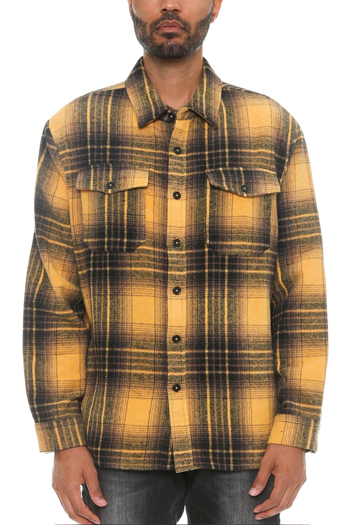 Soft Flannel Shacket – Brushed Checkered Long Sleeve